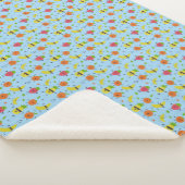 Cute Dancing Fruit Pattern Fun Kids Baby Sherpa Deken (3/4)