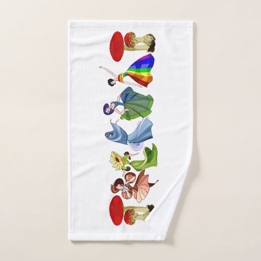 Cute Dancing Girls Handdoek (Handdoek)