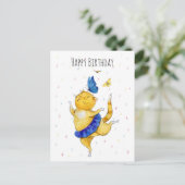 Cute Dancing Kat Briefkaart (Staand voorkant)