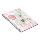 Cute Dancing Lama w. Luchtballonnen - Kinder Notit Notitieboek (Rechterzijde)