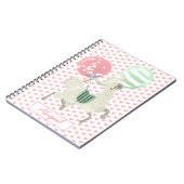 Cute Dancing Lama w. Luchtballonnen - Kinder Notit Notitieboek (Linkerzijde)