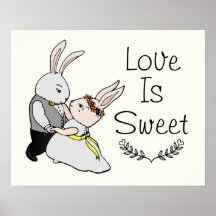 Cute Dancing Love Bunnies | Liefde is het zoete hu