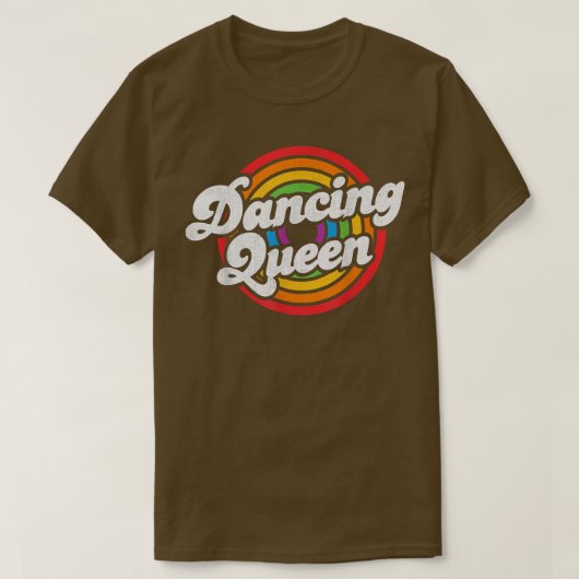 Cute Dancing Queen Roller Disco Outfit 70s Costume T-shirt (Design voorkant)
