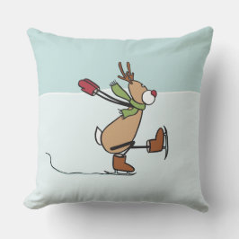 Cute Dancing Reindeer Sierkussen