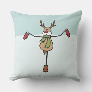 Cute Dancing Reindeer Sierkussen
