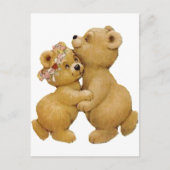 Cute Dancing Teddy Bears Briefkaart (Voorkant)