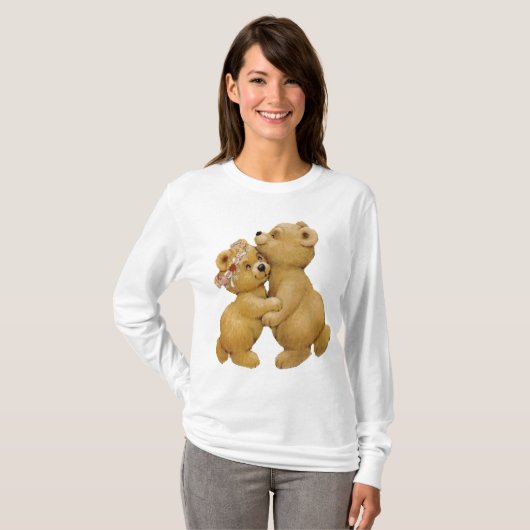 Cute Dancing Teddy Bears T-shirt (Voorkant volledig)