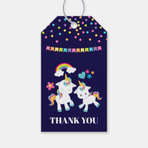 Cute Dancing Unicorns Magical Rainbow Dank u Cadeaulabel