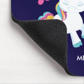 Cute Dancing Unicorns Magical Rainbow & Stars Muismat (Hoek)