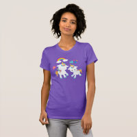 Cute Dancing Unicorns Magical Rainbow & Stars