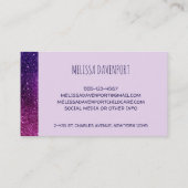 Cute Dancing Unicorns Magical Rainbow & Stars Visitekaartje (Achterkant)