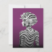 Cute Dancing Zebra Canvas Kaart (Voorkant)