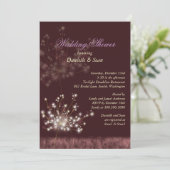 Cute Dandelions Burgundy Vrijgezellenfeest Kaart (Staand voorkant)