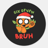 Cute Dandy's Christmas Gamer World Soky Gourdy Kid Ronde Sticker (Voorkant)