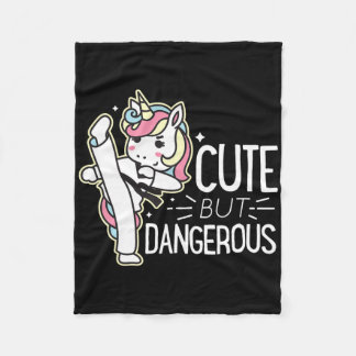 Cute Dangerous Karate Taekwondo Shirt Funny Gifts Fleece Deken