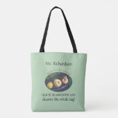 Cute Dankjewel een leraar Tote Bag (Achterkant)