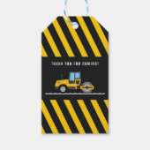 Cute Dankjewel Geschenken Labels Construction Kind Cadeaulabel (Voorkant)