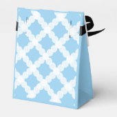 Cute Dankuwel Blauw en wit Bedankdoosjes (Achterkant)