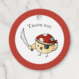 Cute Dankuwel jullie piraat thema Gepersonaliseerd Bedankjes Labels