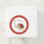 Cute Dankuwel jullie piraat thema Gepersonaliseerd Bedankjes Labels (In situ)