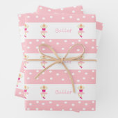 Cute dansballerinas inpakpapier vel (In situ)