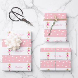 Cute dansballerinas inpakpapier vel