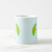 Cute DansBlue Duck met Polka-Dot Umbrella Koffiemok (Center)