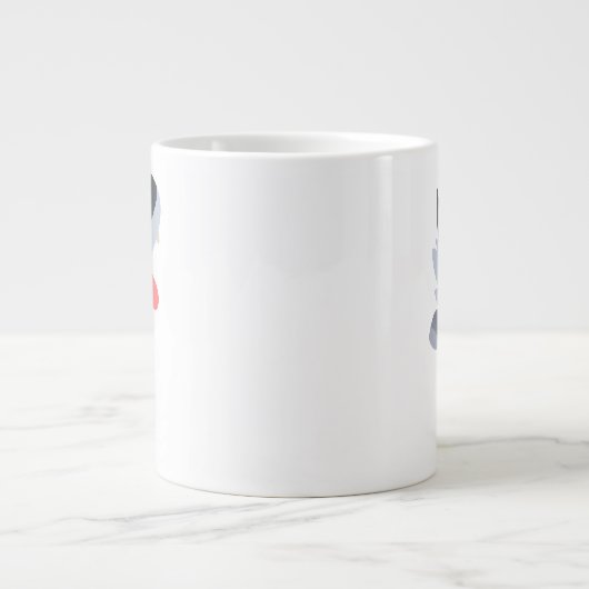 Cute DansCartoon Wolf Jumbo Mok (Voorkant)