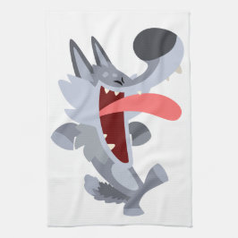 Cute DansCartoon Wolf Kitchen Towel Theedoek