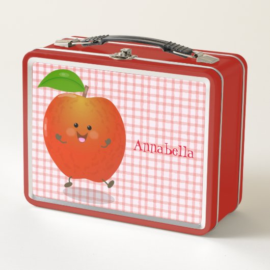 Cute dansend apple cartoon illustratie (Voorkant)
