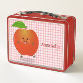 Cute dansend apple cartoon illustratie (Achterkant)