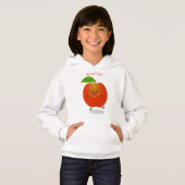 Cute dansend apple cartoon illustratie (Voorkant volledig)
