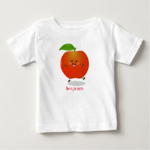 Cute dansend apple cartoon illustratie