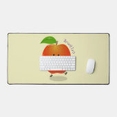 Cute dansend apple cartoon illustratie bureaumat (Keyboard & Muis)