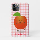 Cute dansend apple cartoon illustratie Case-Mate iPhone case (Achterkant)