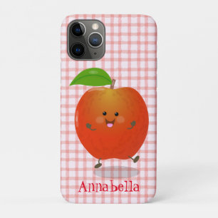 Cute dansend apple cartoon illustratie Case-Mate iPhone case