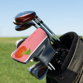 Cute dansend apple cartoon illustratie golfheadcover (Insitu)