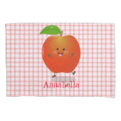 Cute dansend apple cartoon illustratie kussensloop (Voorkant)