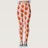 Cute dansend apple cartoon illustratie leggings (Voorkant)