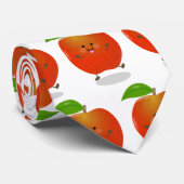 Cute dansend apple cartoon illustratie stropdas (Opgerold)