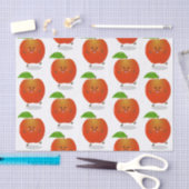 Cute dansend apple cartoon illustratie tissuepapier (Craft)