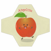 Cute dansend apple cartoon illustratie voetbal (Enkel)