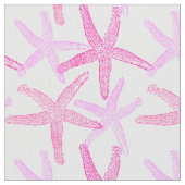 Cute Dansend starfish roze paars wit Stof (Close Up)