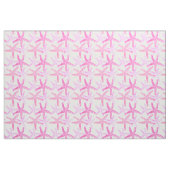 Cute Dansend starfish roze paars wit Stof (Fat Quarter)