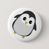 Cute Dansende Penguin Illustratie Ronde Button 5,7 Cm (Voorkant)