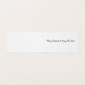 Cute Dansende Penguins Kerstmis Kaart (Binnenkant ongevouwen)