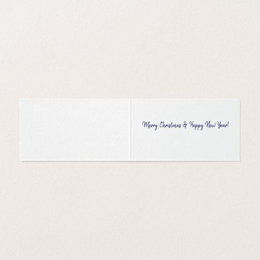 Cute Dansende Penguins Kerstmis Kaart (Binnenkant ongevouwen)