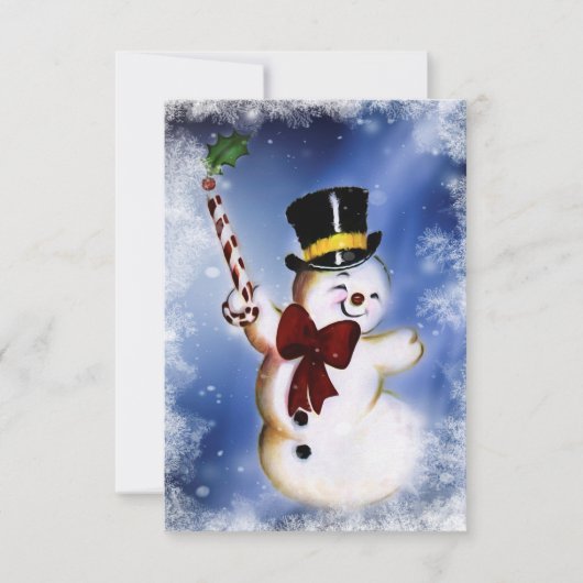 Cute dansende Snowman (Voorkant)