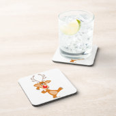 Cute Danser Cartoon Reindester Onderzetters Set (Rechterzijde)