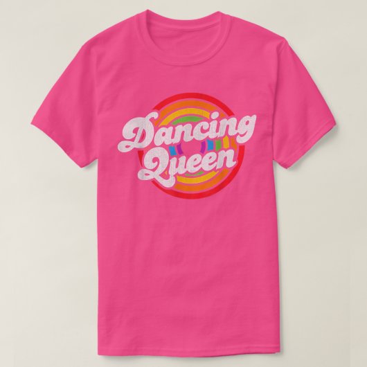 Cute Danser Queen Roller Disco Outfit 70s Costume T-shirt (Design voorkant)